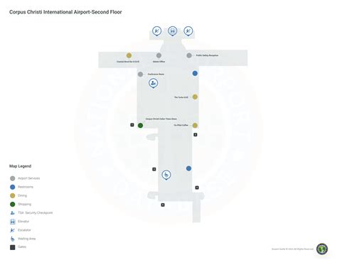 Corpus Christi Airport Terminal Map 2024 All Maps