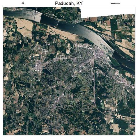 Aerial Photography Map of Paducah, KY Kentucky