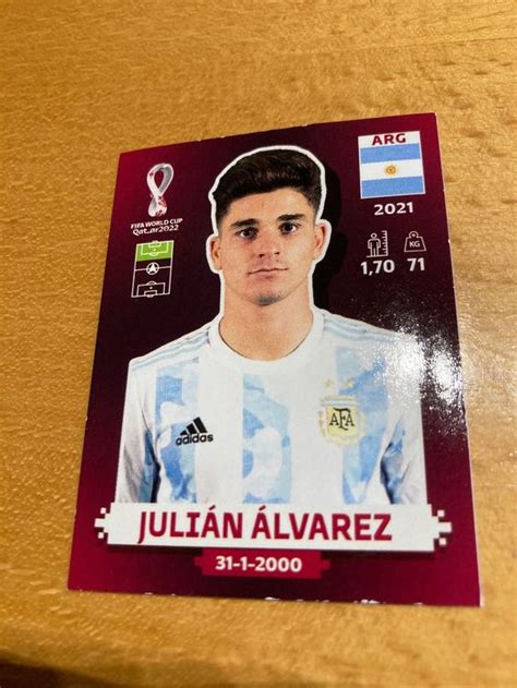 Panini Bild ARG 15 Alvarez WM Qatar 2022 Oryx Edition Kaufen Auf