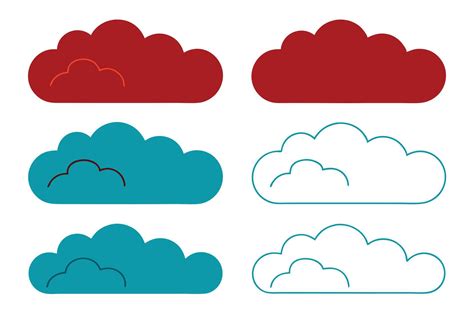 Fluffy Edge Cloud With Small Detail 53656838 Vector Art At Vecteezy