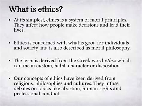 Philosophy And Ethics