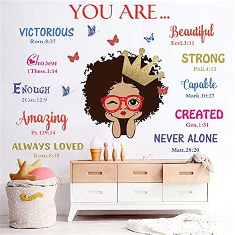 Amazon Black Girl Magic Inspirational Wall Decals Quote I M Kind