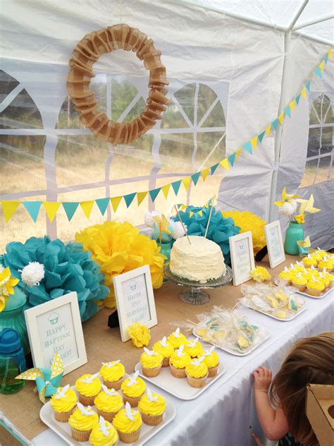 Light Blue And Yellow Party Decorations | Keepyourmindclean Ideas