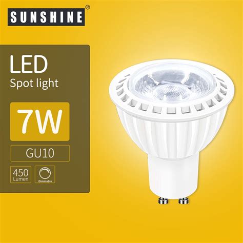 sunshine led bulb dimmable spotlight  gu led lamp daylight warm