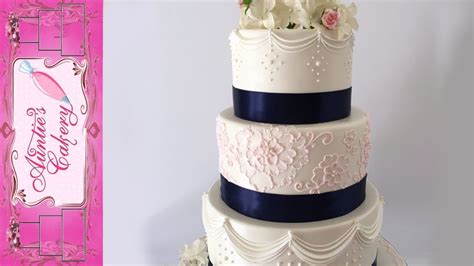 Wedding Cake Navy Blue - Wiki Cakes