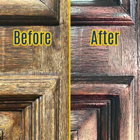 Easy Steps To Restain A Door Without Removing It One Day Diy