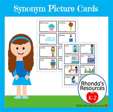 Synonym Picture Cards | Made By Teachers