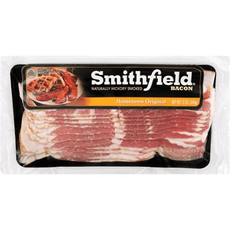 SMITHFIELD Naturally Hickory Smoked Hometown Original Bacon Sliced