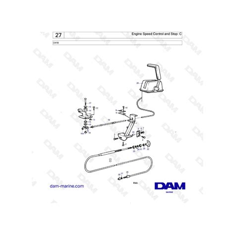 Volvo Penta D B Engine Speed Control And Stop C Dam Marine