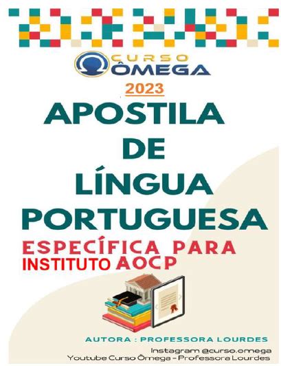 Apostila De Portugu S Quest Es Do Instituto Aocp Professora