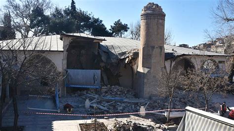 Kahramanmaraş taki tarihi camiler depremde hasar gördü Son Dakika