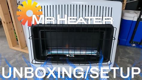 Mr Heater 30000 Btu Blue Flame Unboxing And Connection To Propane Line