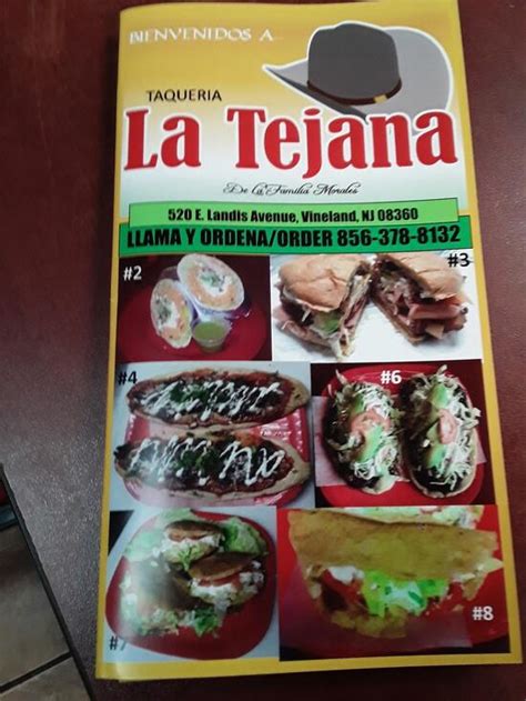 Menu At Taqueria La Tejana Restaurant Vineland E Landis Ave