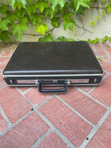 Vintage Samsonite Classic Dark Brown Hard Shell Briefcase With Etsy