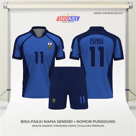 Jual Jersey Futsal Football Motif Vl Anime Blue Lock Eleven Full