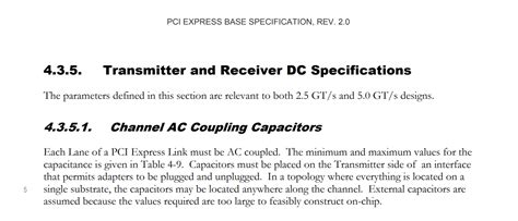 Xilinx Are Ac Coupling Capacitors Required For The Clock Lanes In The