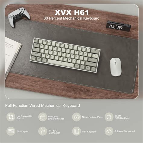 Snapklik Ohy Xvx H Retro Hot Swappable Mechanical Keyboard Rgb Wired Gaming Keyboard