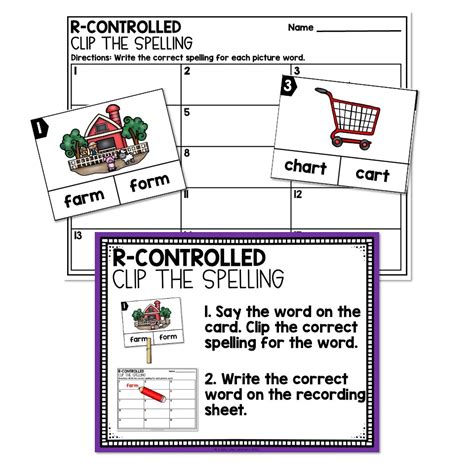 Lucky To Learn Phonics Other Vowels R Controlled Ar 1st Grade Phonics Center Clip The