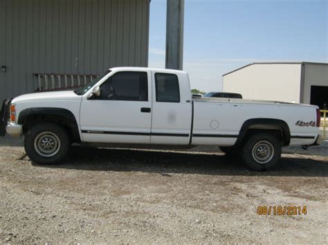 1993 Chevrolet K2500 Silverado Extended Cab Pickup 4x4 4wd Diesel 34 Ton For Sale In Ponder