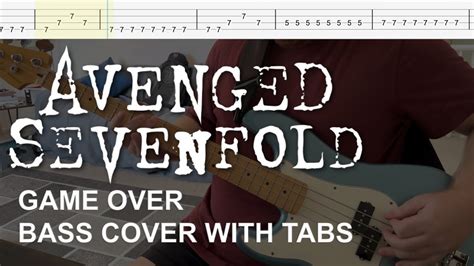 Avenged Sevenfold Game Over Bass Cover With Tabs Youtube