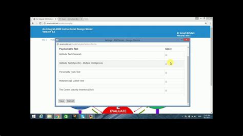 Tutorial Setting Psychometric Test Youtube