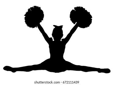 Silhouette Cheerleading Images Stock Photos D Objects