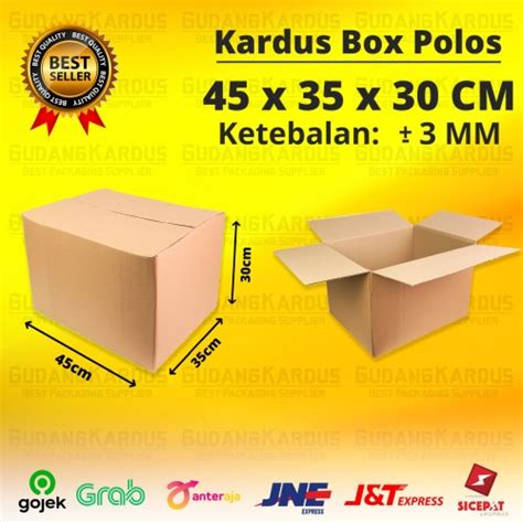 Jual Kardus Sedang Karton Box Polos Ukuran 45 X 35 X 30 Cm Jakarta Barat Gudangkardus