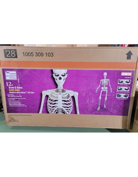 12 feet tall skeleton Halloween outdoor decor