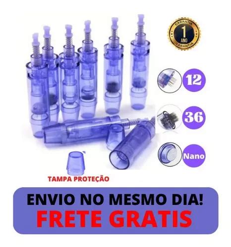 Kit Cartuchos Ponteira Agulha Para Dermapen Dr Pen M Parcelamento