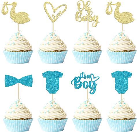 Amazon Gyufise Pack Oh Baby Cupcake Toppers Assembled It S A