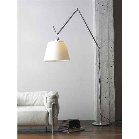 Artemide Floor Lamp Tolomeo Mega With On Off Switch Silver Beige Dia