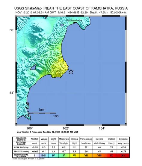 Strong M Earthquake Struck Near East Coast Of Kamchatka The Watchers