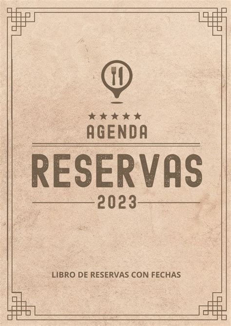 Amazon Agenda Reservas Restaurante Libro De Reservas Con