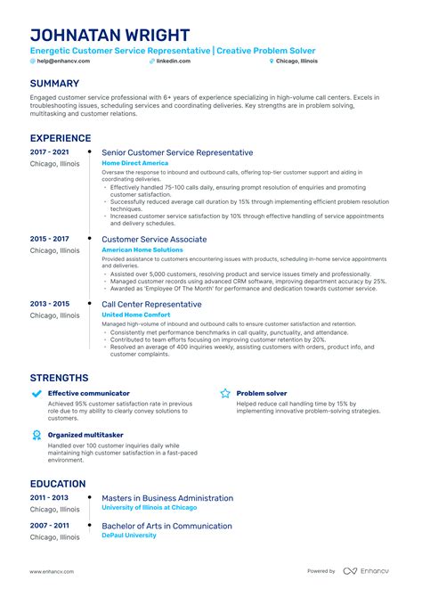 5 Call Center Customer Service Resume Examples And Guide For 2024