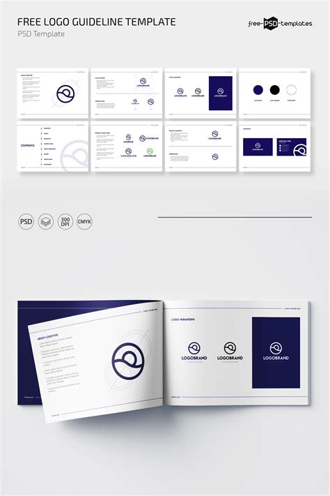 Free Logo Guideline Template For Photoshop PSD