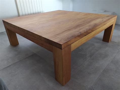 Mesa De Centro Madera Maciza Iroko Artybel