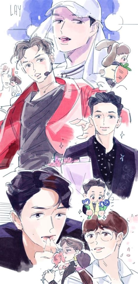 FanBook FanArt社交平台 Exo Art Exo Fan Art Exo Anime Commercial Ads