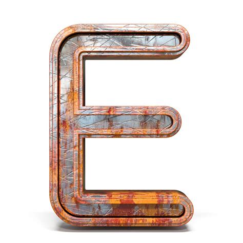 Metal 3d Letter A Uppercase Metallic Red And White Font Isolated On