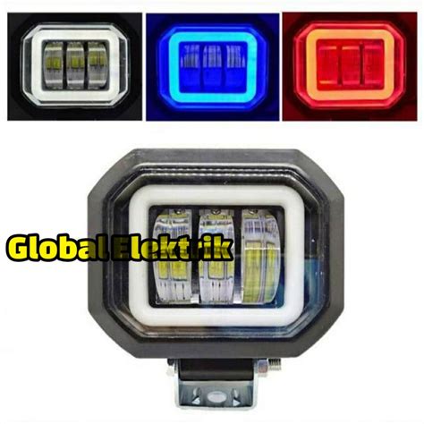 Jual Lampu Tembak Sorot Led CWL 3 Mata Kotak Lensa 6D 30Watt Lampu