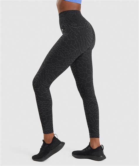 Gymshark Adapt Animal Seamless Leggings Black Gymshark