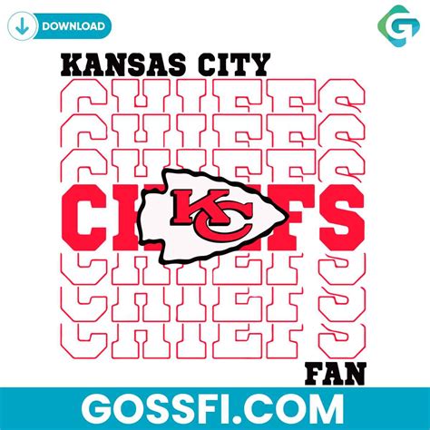 Kansas City Chiefs Fan Svg Digital Download