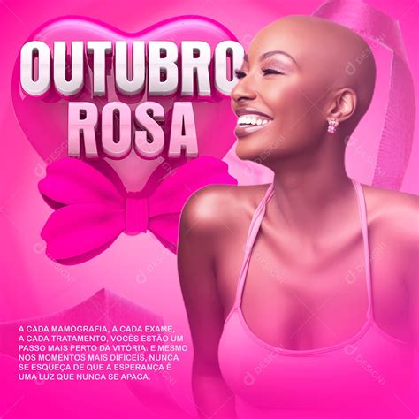 Outubro Rosa Social Media PSD Editável download Designi