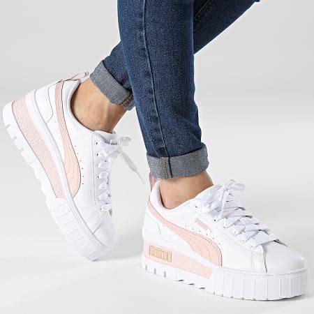 Puma Baskets Femme Mayze Wedge 386273 White Rose Quartz