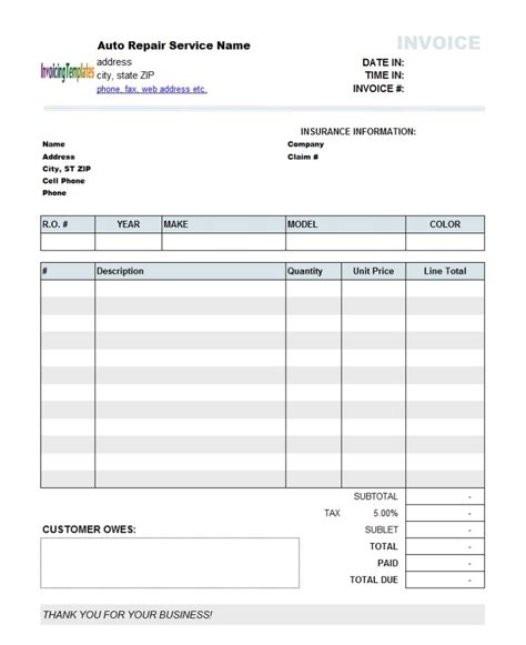 Quickbooks Invoice Template For Word Perfect Template Ideas