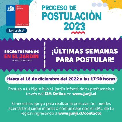 Ltimas Semanas Para Postular A Salas Cuna Y Jardines Infantiles Junji