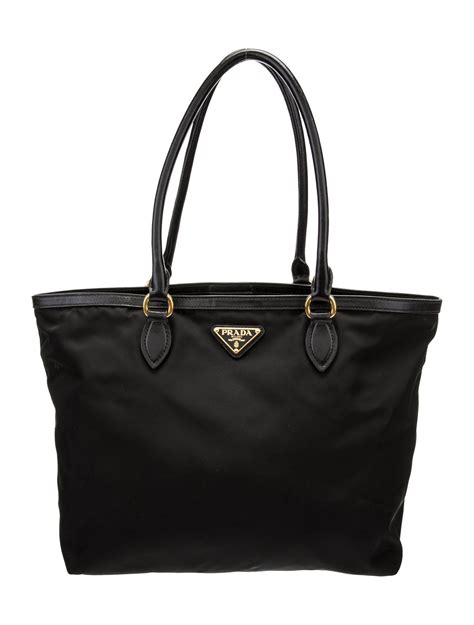 Prada Saffiano Tessuto Travel Bag Black Totes Handbags Pra