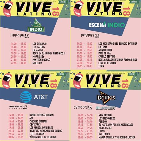 Vive Latino 2018 Fechas Cartel Precios Boletos Horarios