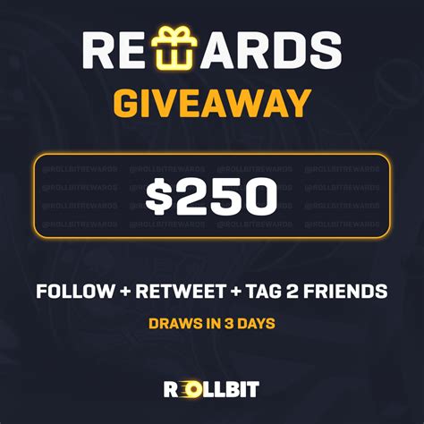 Rollbit Rewards On Twitter Dont Forget To Join Our 250 Giveaway