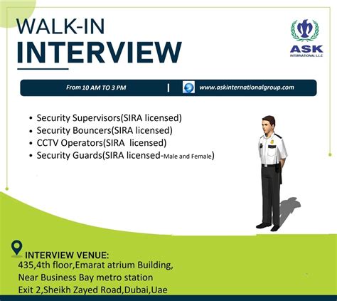 Security Guard Job Opportunities In Dubai