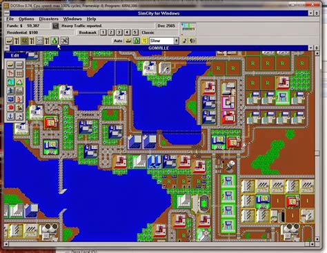 the kamera kid: Population: 160 k. Category: Metropolis. SimCity Classic running on Win 3.1 over ...